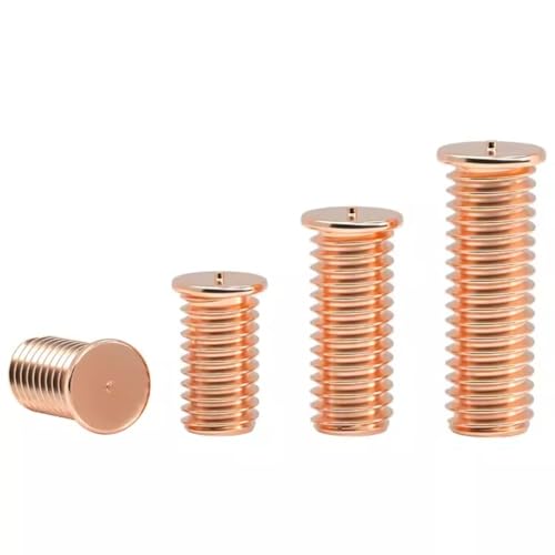 AYYSSM Pernos roscados for soldar for Soldadura por Descarga de Condensador Tornillos por Puntos Clavos revestidos de Cobre(20mm,M3 (50Pcs))