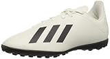  adidas Unisex X Tango 18.4 Turf Soccer Shoe, Off White/Black/Gold Metallic, 1 M US Little Kid