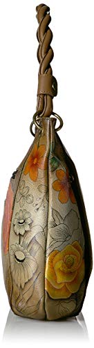 Anna By Anuschka Medium Slim Shoulder Bag, Floral Paradise Tan #TOP2