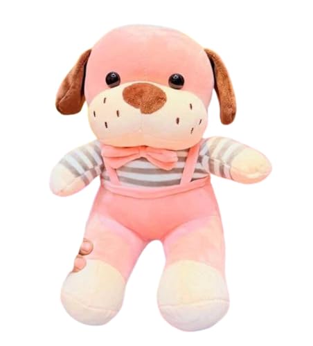 Image of Tickles Cute Puppy Dog Soft Stuffed Plush Animal Toy for Kids Boys & Girls Birthday Gift (Color: Pink Size: 30 cm)