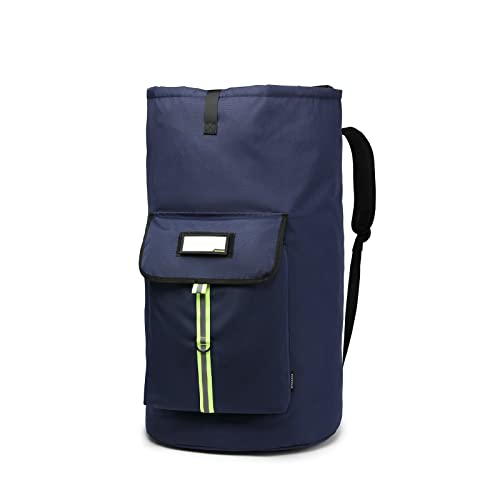 Image of laundry bag backpack,extra-large heavy duty laundry bags,laundry backpack for college students,drawstring closure (Dark blue laundry bag backpack)