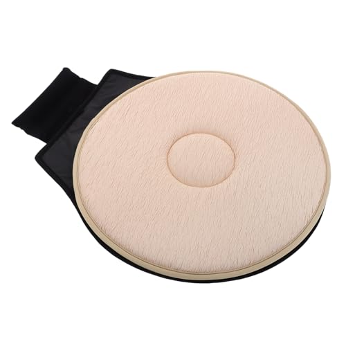 OATIPHO 回転クッション 車用大人用ブースターシート 回転可能なクッション 車用スイベルパッド ポータブル回転シートクッション 回転椅子のクッション ポリエステル Beige