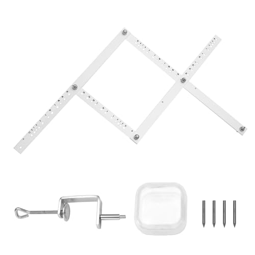 Pqahffowr - Escala excelente regla plegable artista pantógrafo copiar rluers dibujo reductor de herramientas para oficina escuela dibujo