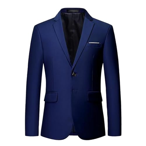 Sweat-shirt cranté pour homme veste de costume bleu marine