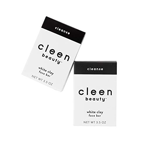 2 pack, Cleen Beauty White Clay Face Bar, 3.5 oz each