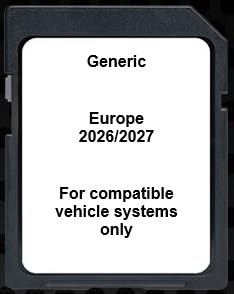 Générique - Carte SD Carte mémoire de Navigation GPS Europe 2026/2027, 32 Go – Compatible avec Certains systèmes Volkswagen, Skoda, Seat, Discover Media...