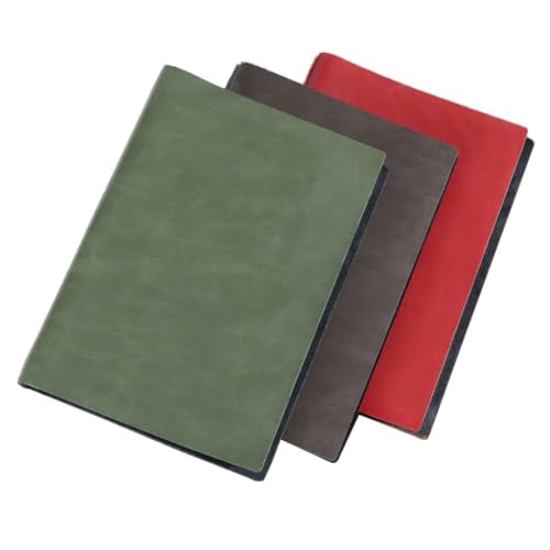 Carnet de notes en cuir véritable souple feuilles mobiles travail et conférence