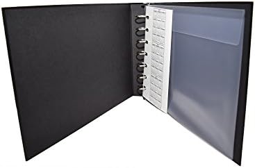 EGP 3-On-A-Page Black Board 7 Ring Binder, Size 14 3/16 x 9 5/8