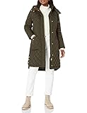 Joules Women's Quilted Coat, Heritage Green, 10