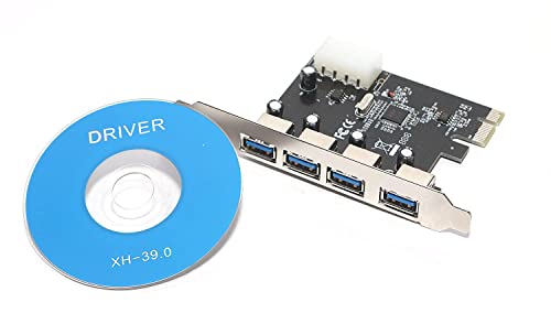 XIKKART PCI Express Card 4 Port USB 3.0 with 5V 4-Pin Power Connector up to 5 Gbps Speed - Image 6