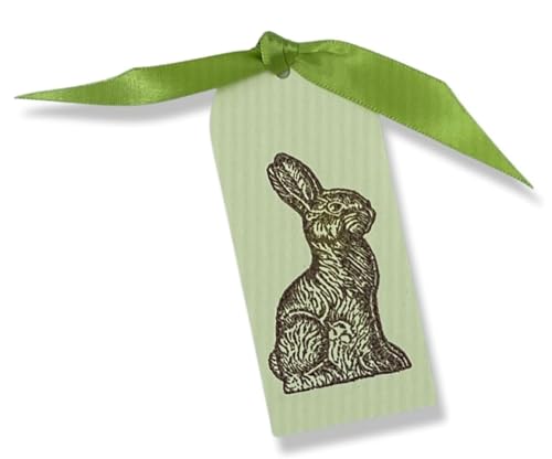Easter Bunny Tags, Chocolate Bunny Tags, Chocolate Easter Bunny Tag, Easter Tags, Bunny Tags, Handmade Tags, Gift Tags, Set of 8