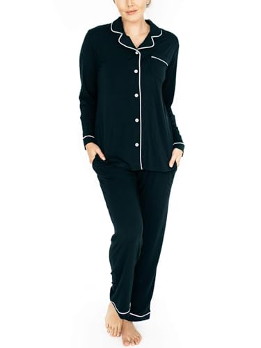 Image of Kindred Bravely Clea Maternity Pajamas & Postpartum Lounge Sets for Women, Long Sleeve Nursing Pajamas