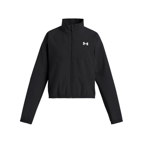 Chaqueta Under Armour Rival Woven para niño de 10 a 12 años en color negro