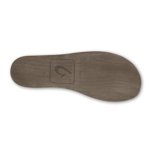 OLUKAI Moloa Hulu Men's Wool-Blend Slippers, Soft & Heathered Knit Slip On Shoes, Suede Leather Foxing, Drop-In Heel Design3