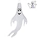Produktbild Qpout 18 Inch Halloween Geist Windsock Flagge,Halloween Geist Dekorationgespenst Geist Deko für Vorgarten Patio Rasen Garten, Halloween Party Dekoration Zum Aufhängen Geister Outdoor Hängen