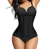 ❤️ TAILLENFORMUNG & BRUSTANHEBUNG: Dank seines festen Materials und der eingenähten Stahlstäbe, formt der Waist Trainer die Taille effektiv. Das stark formende Design des Corsett schenkt dem Bauch eine flache Kontur und zaubert natürliche Kurven sowie eine attraktive Silhouette.