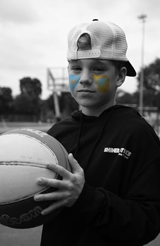 Image of SHINER STICKS Dual-colored Applicator Athletic Sunscreen Sticks, 14 Colors, SPF30 UVA & UVB Protection, Water-Resistant, Moisturizer, Glare Reduction, Easy application & removal (Blue & Gold)