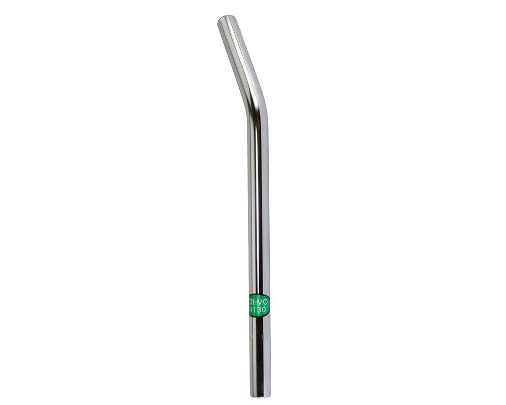 ALTALINE Bicycle Chromoly Chrome Plated Lay-Back 22.2mm Seatpost 400mm Long Without Support