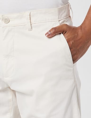 Image of Louis Philippe Men's Slim Fit Cotton Blend Solid Casual Shorts with Stretch