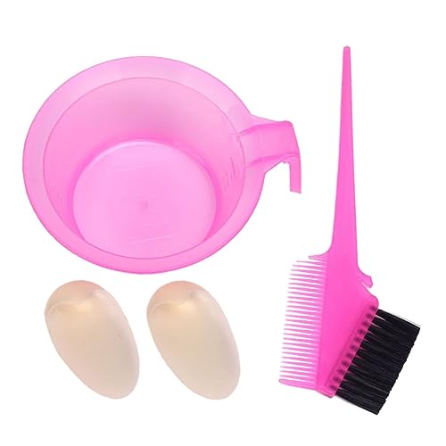 Healvian 2 Juegos Peine Para Teñir El Cabello Cepillo Para Teñir La Barba Pinceles Para Teñir El Cabello Cuenco Para Teñir El Cabello Cepillo Para Teñir El Cabello Pincel De Pelo Rosa