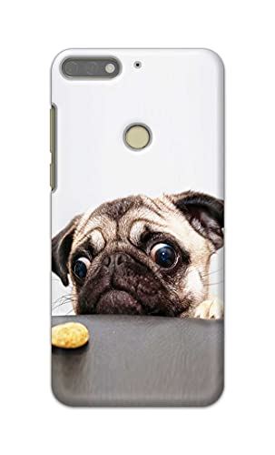 Image of PRINTFIDAA� Printed Hard Back Cover Case for Honor 7C | Huawei Y7 Prime 2018 | Huawei Y7 2018 | Nova 2 Lite Back Cover (Pug Dog) -2808