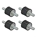 Rubber Buffer Set for M5 M6 M8 Thread, Vibration Damper Shock Absorber Silent Block with Metal Core, 4-Pack Industrial Mounting Isolator for Equipment and Machinery(M8)