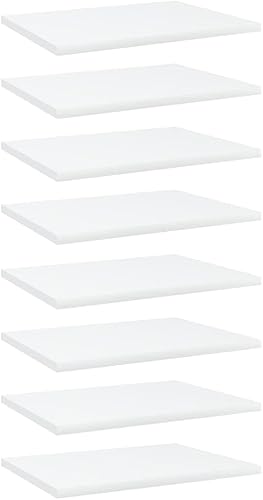 Miniatura 229 de Juego de 4 tableros de estantería, paneles de repuesto, unidades de almacenamiento, estantes de exhibición organizadores, gris hormigón, 31.5 x 11.8