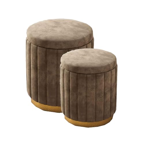 LUYMIBDO A Two-Piece Set with an Upholstered Dressing Stool, A