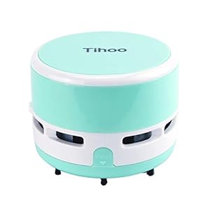 iSuperb Desktop Stofzuiger Draagbaar toetsenbord Veegmachine Mini Kruimel Stofzuiger Tafel Voedsel Rubber Kruimel Stofverwijderaar Reiniger voor thuis, op kantoor, in de auto – geen batterij inbegrepen