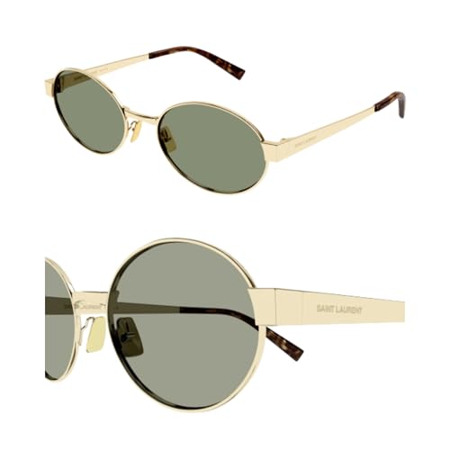 SAINT LAURENTSL SL 692 Metal Lettering Logo Classic Oval Shape Sunglasses with eSHADES Luxury Eyewear Kit Bundle2