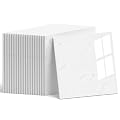 WADLE Peel and Stick Tile Shower Waterproof Marble Tiles Wall Panels, 23.62"x23.62" Self-Adhesive Backsplash Tile, 20 Pack White