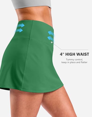 Image of SANTINY 13.5 inch /15 inch Skorts for Women with 2 Pockets High Waisted A Line Casual Pickleball Golf Skort Athletic Tennis Skirt