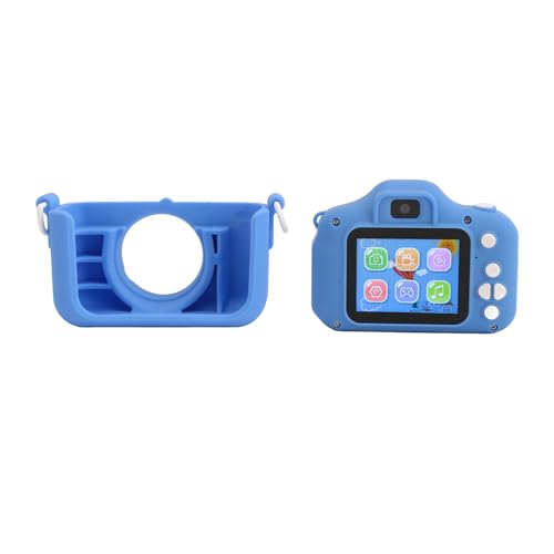 Jectse 子供用カメラおもちゃ 2.0 インチ画面多機能子供用自撮りカメラ クラシックフィルター付き 3〜12 歳の子供向け (青)