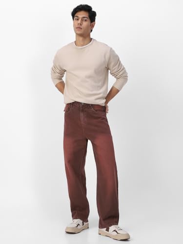 Image of Urbano Fashion Men Mid Rise Loose Jeans
