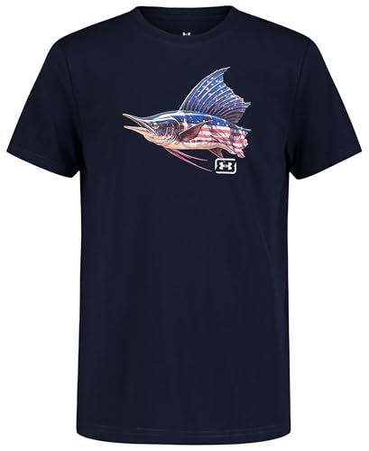 Image of Under Armour Boys' Short Sleeve Graphic T-Shirt, Soft & Comfortable, Outdoor Collection
