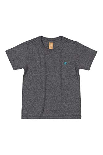 Camiseta Infantil Básica Menino, Up Baby, Meninos, Mescla Preto, 02
