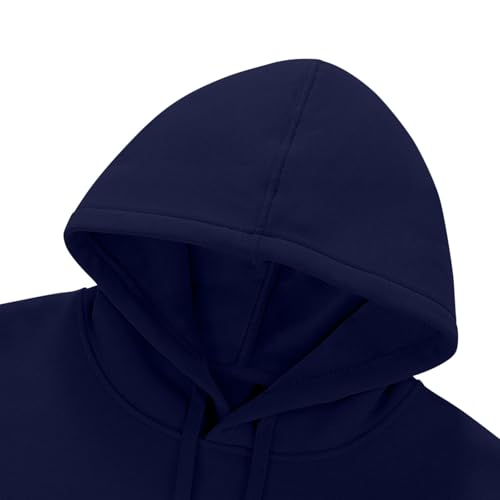 Cotton Hoodies for Men - Mens Casual Hooded Collar Drawstring Hoodie Pullover Heavyweight Sweatshirts Big and Tall 20253