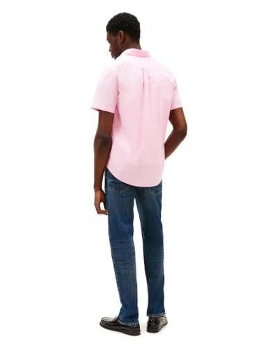 Image of Tommy Hilfiger Men's Short Sleeve Poplin Shirts in Regular Fit, Men's Button Down Shirts