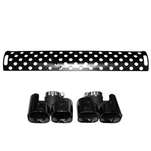 Tuyau d'échappement pour Defender 90 110 2.0T embout noir 4 sorties