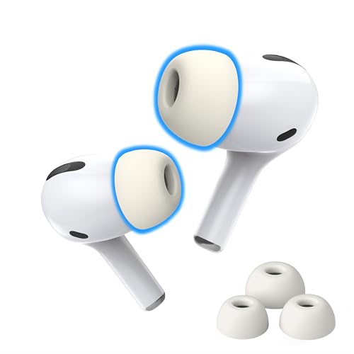 Image of AirPods Pro Memory Foam Ear Tips Complying Buds by Foam Masters | AUTOLINE PRO is The ONLY USA Manufacturer and Seller of Foam Masters (White)