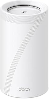 TP-Link Deco WiFi 7 Mesh BE19000 tri-Bande Deco BE85(1-Pack), Port Ethernet/Fibre 10 Gbit/s, Vitesse WiFi jusqu'à 19 Gbit/s, WPA3, canaux 320 MHz, 6 GHz