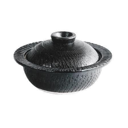 長谷園 ＩＨ対応 鉢鍋 黒釉 レシピ付 IH対応 直火対応 土鍋 機能土鍋 伊賀焼 日本製 長谷製陶 ACT-44