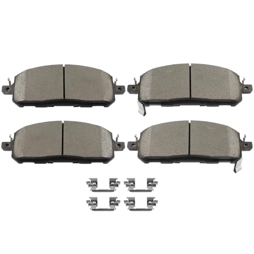 Image of SCITOO D2413 Front Ceramic Brake Pads Sets w /Hardware Replacement For INFINITI For QX60 2022-2024,For Nissan For Pathfinder 2022-2024