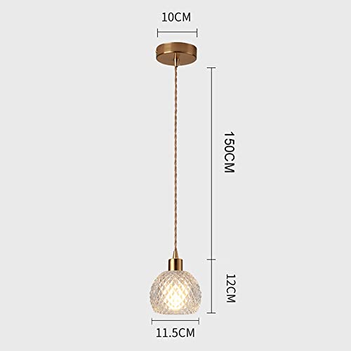 Boule de verre postmoderne suspension décorative simple Earth E27 - 4