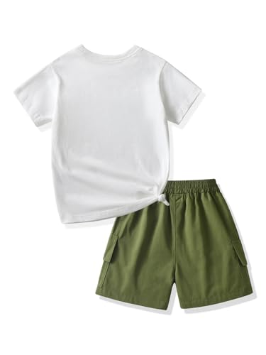 Image of Girl Summer Clothes Set - Toddler Girl Outfits Comfortable Short-Sleeves And Shorts Clothes For Kids