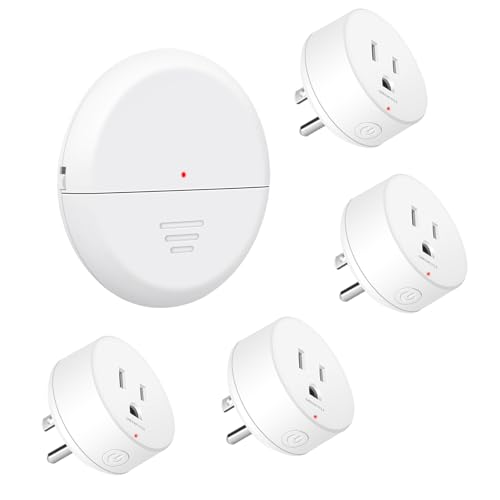 Image of Greencycle Motion Sensor Plug 4 Packs with Wireless Sensor,Auto Lighting