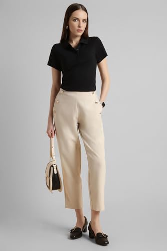Image of Van Heusen Women's Regular Comfort Fit Cotton Rich Button Polo T-Shirt