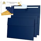 200 5x7 Navy Blue Invitation Envelopes - For 5x7 Cards - A7 - (5 ¼ x 7 ¼ inches) - Perfect for Weddi