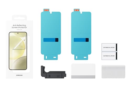 Image of Samsung Galaxy S24 Anti-Reflecting Phone Full Screen Protector, Front Display Protective Film Shield, Anti Scratch Protection, Dustproof, US Version, EF-US921CTEGUS, Transparent