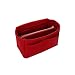 Produktbild Acryl rotierender Makeup Organizer | Bag Organizer Filz Insert Bag für Handtasche Kosmetiktaschen Travel Inner Purse Tragbare Make-up-Tasche Fit Verschiedene Taschen-0979 Red-S